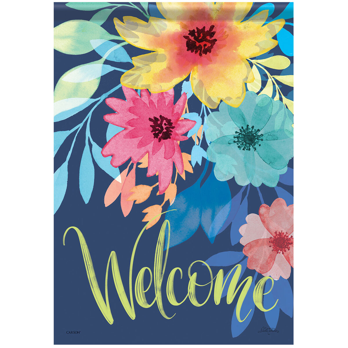 Carson Bright Floral Garden Flag, 18" Garden & Artificial Plants Hallmark