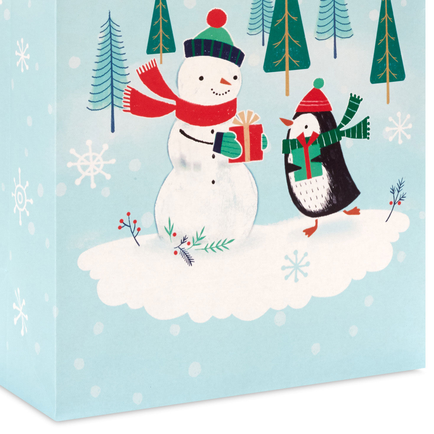 North Pole Pals 4-Pack Assortment Christmas Gift Bag Bundle Base/Side Detail image number 5