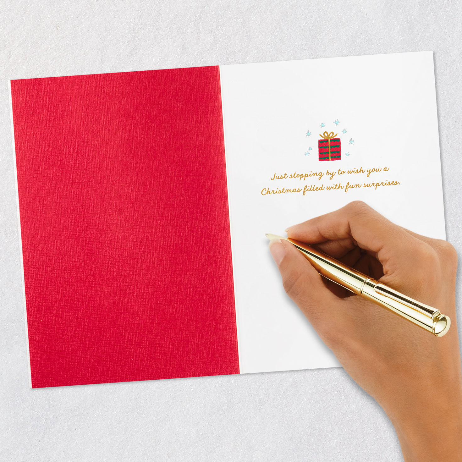 Fun Surprises Santa Claus With Gift Christmas Card, , large image number 6