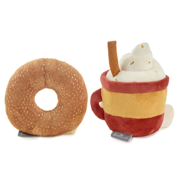 Better Together Doughnut and Latte Magnetic Plush, 7", , large image number 3