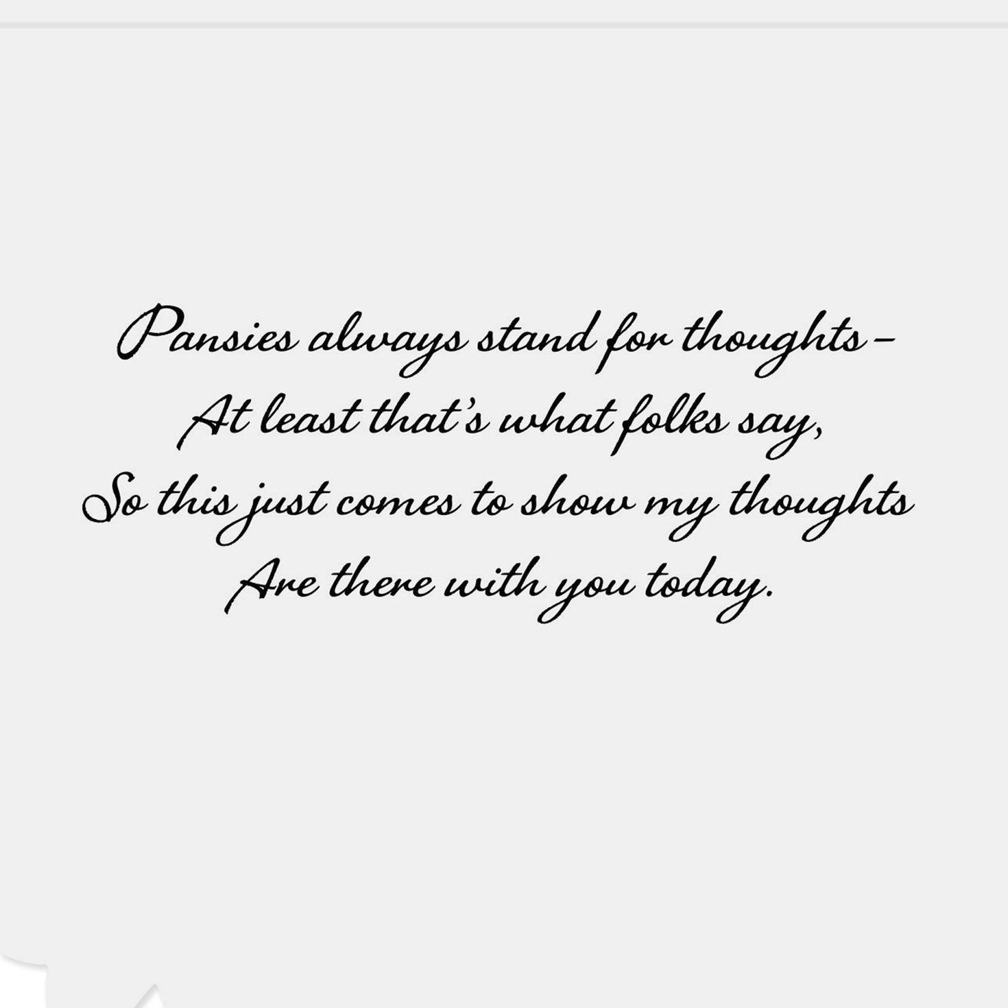 Pansy Thinking of You Card for only USD 2.99 | Hallmark