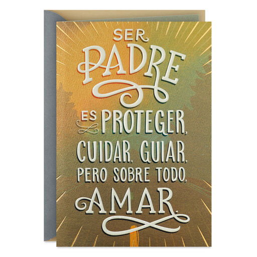Best Wishes Spanish-Language Father's Day Card, 
