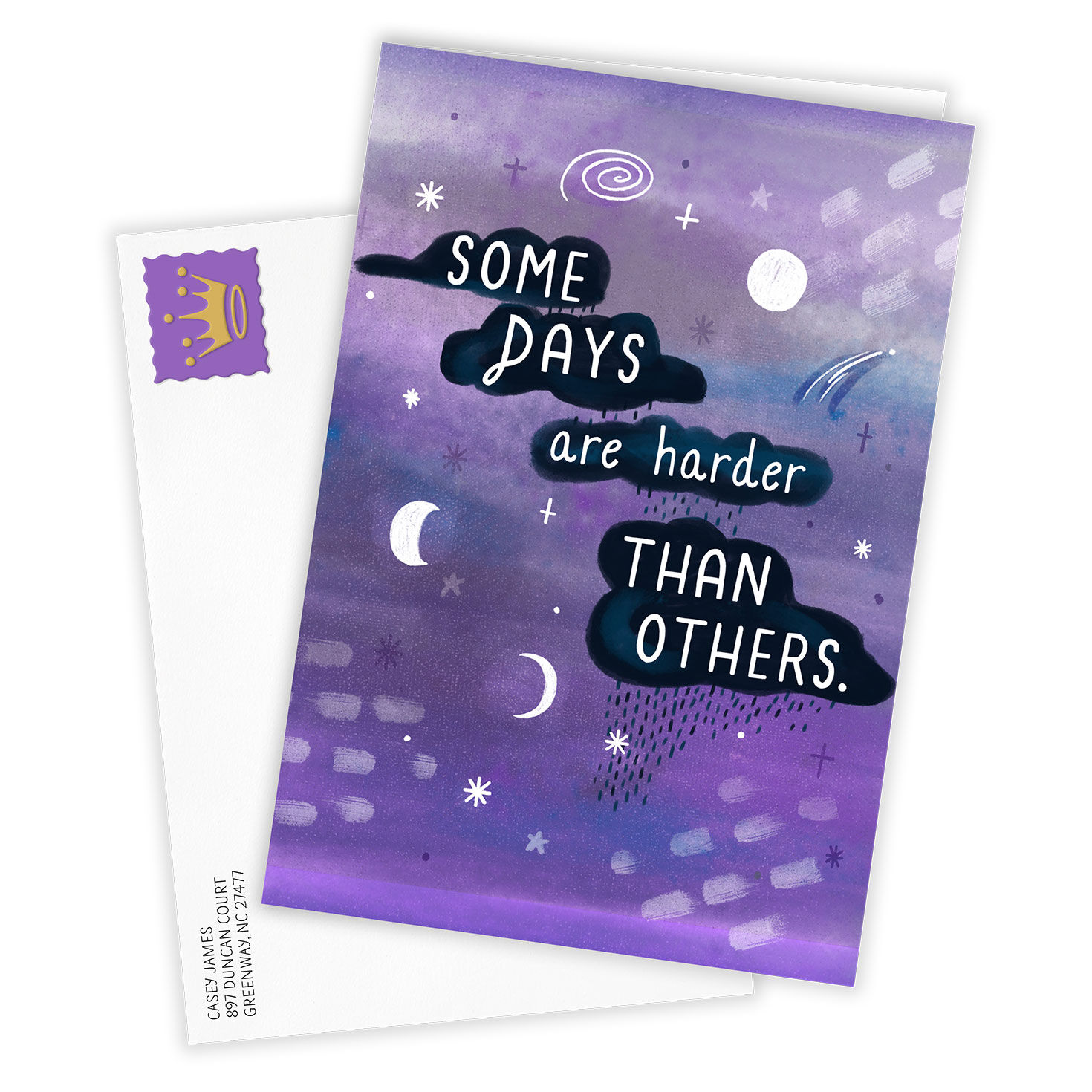 Some Days Are Hard Custom Encouragement Card, , large image number 2