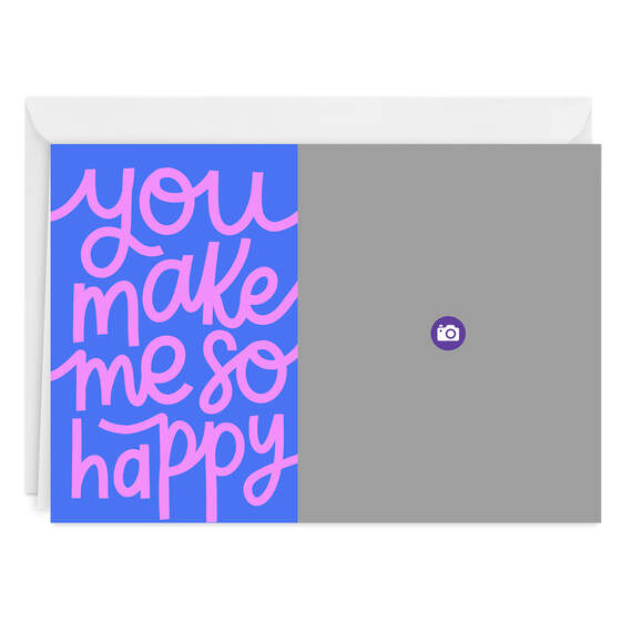You Make Me So Happy Folded Love Photo Card, , large image number 3