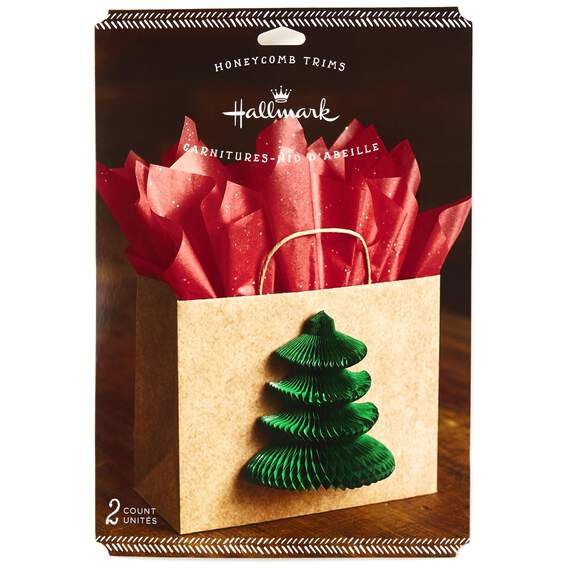 Tree Honeycomb Bow 2-Pack, 7.5”, , large image number 2
