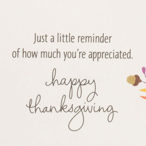 Thankful for You Thanksgiving Card, 