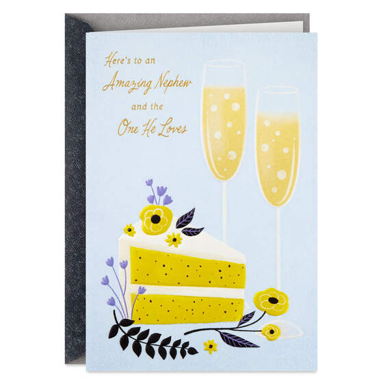 To Your Happy Forever Wedding Card for Nephew and Spouse, , large image number 1