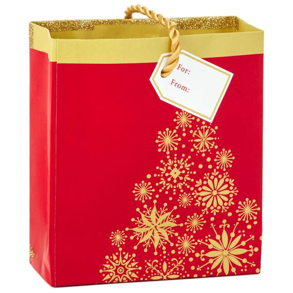 Sparkly Christmas Tree Gift Card Holder Mini Bag, 4.5", , large image number 2