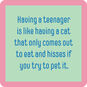 Drinks on Me Eat and Hiss Funny Coaster, , large image number 1