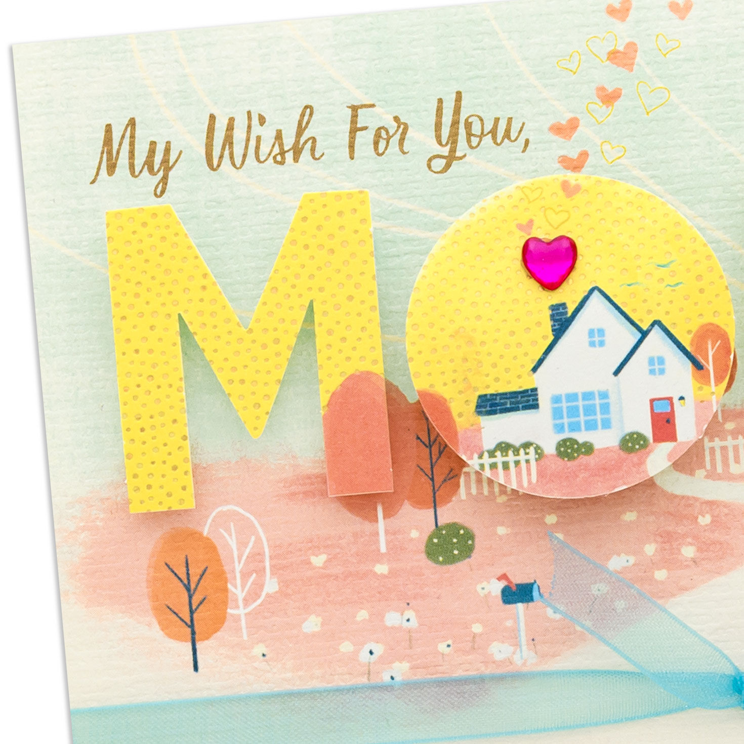 House and Heart Mom Mother's Day Card Card Front Detail image number 5