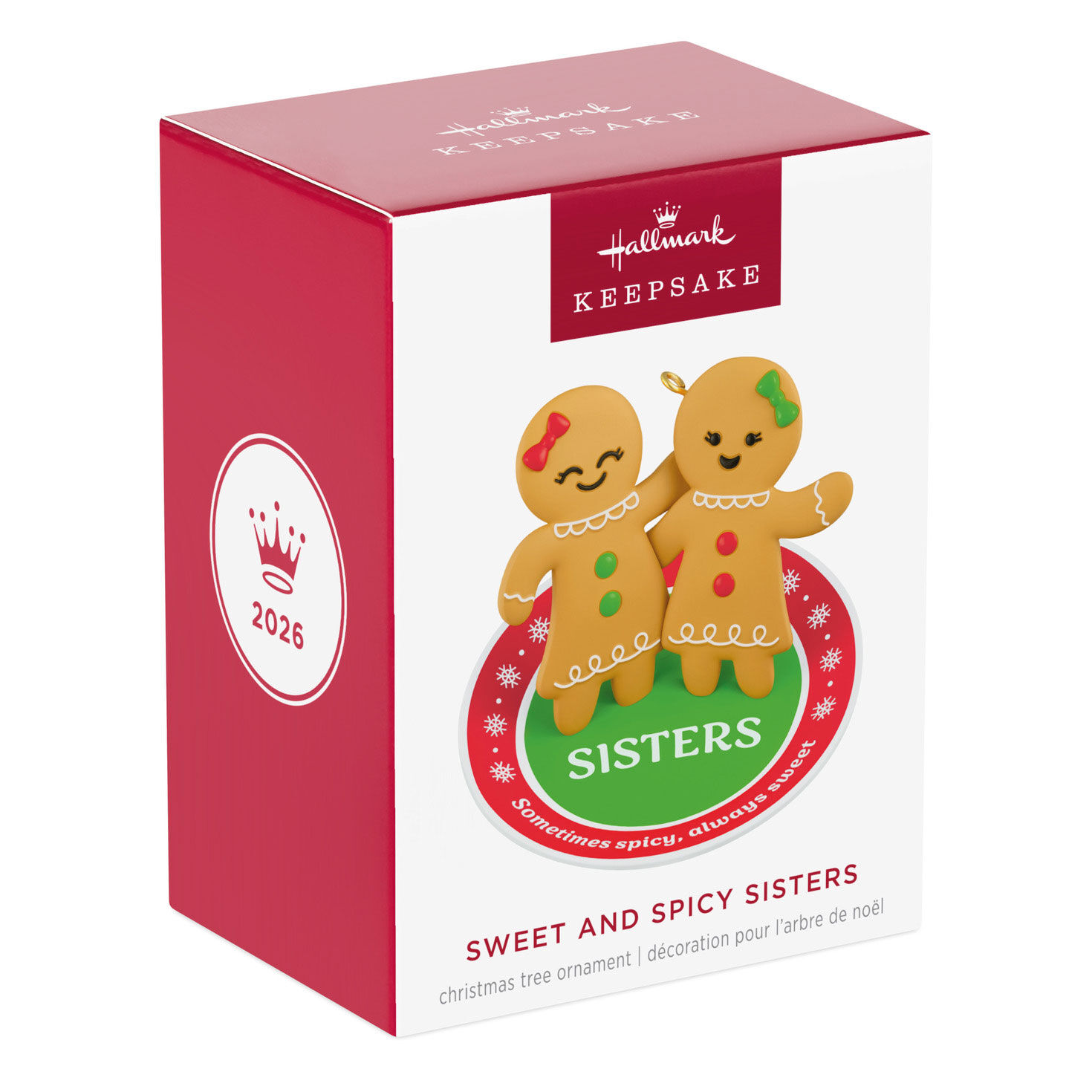 Gingerbread Cookie Sisters Keepsake Ornament package front image number 7