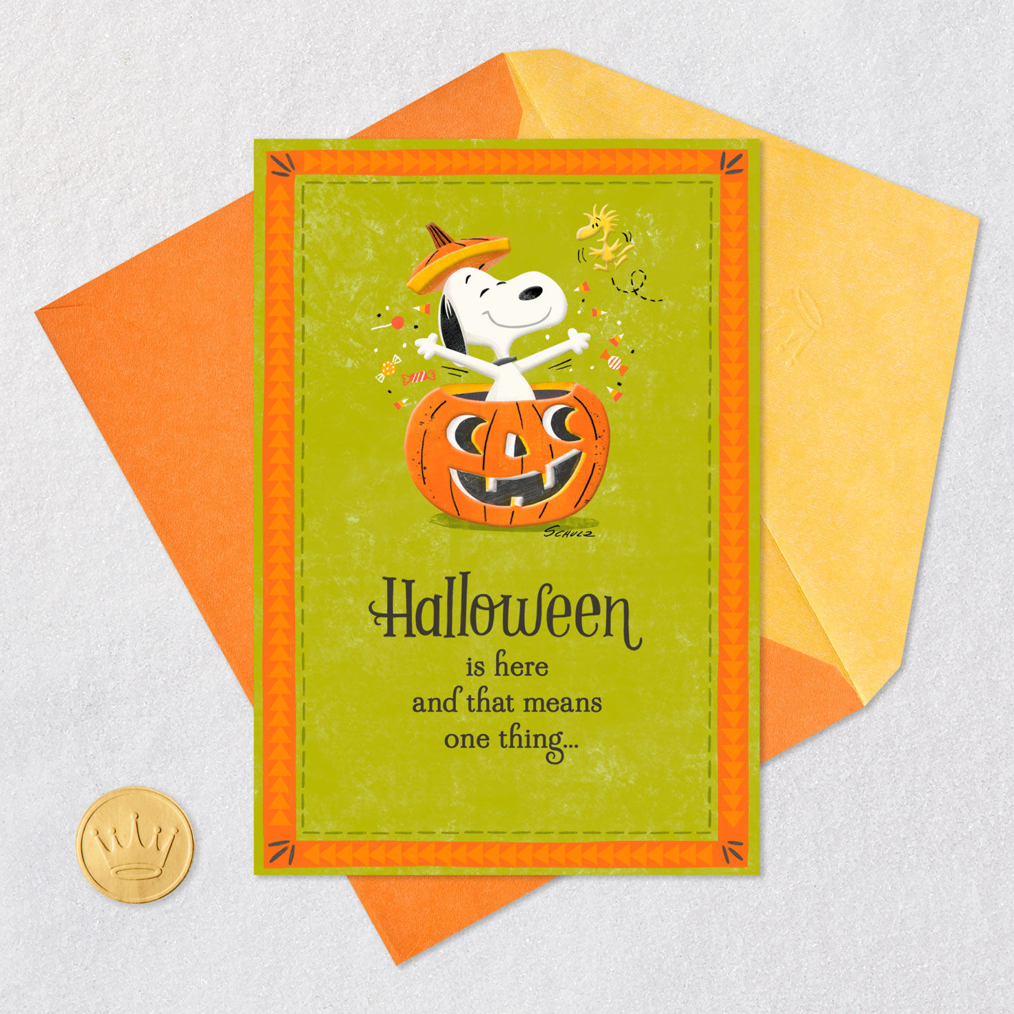 Peanuts® Smiles Everywhere, Snoopy Halloween Card for only USD 2.99 | Hallmark