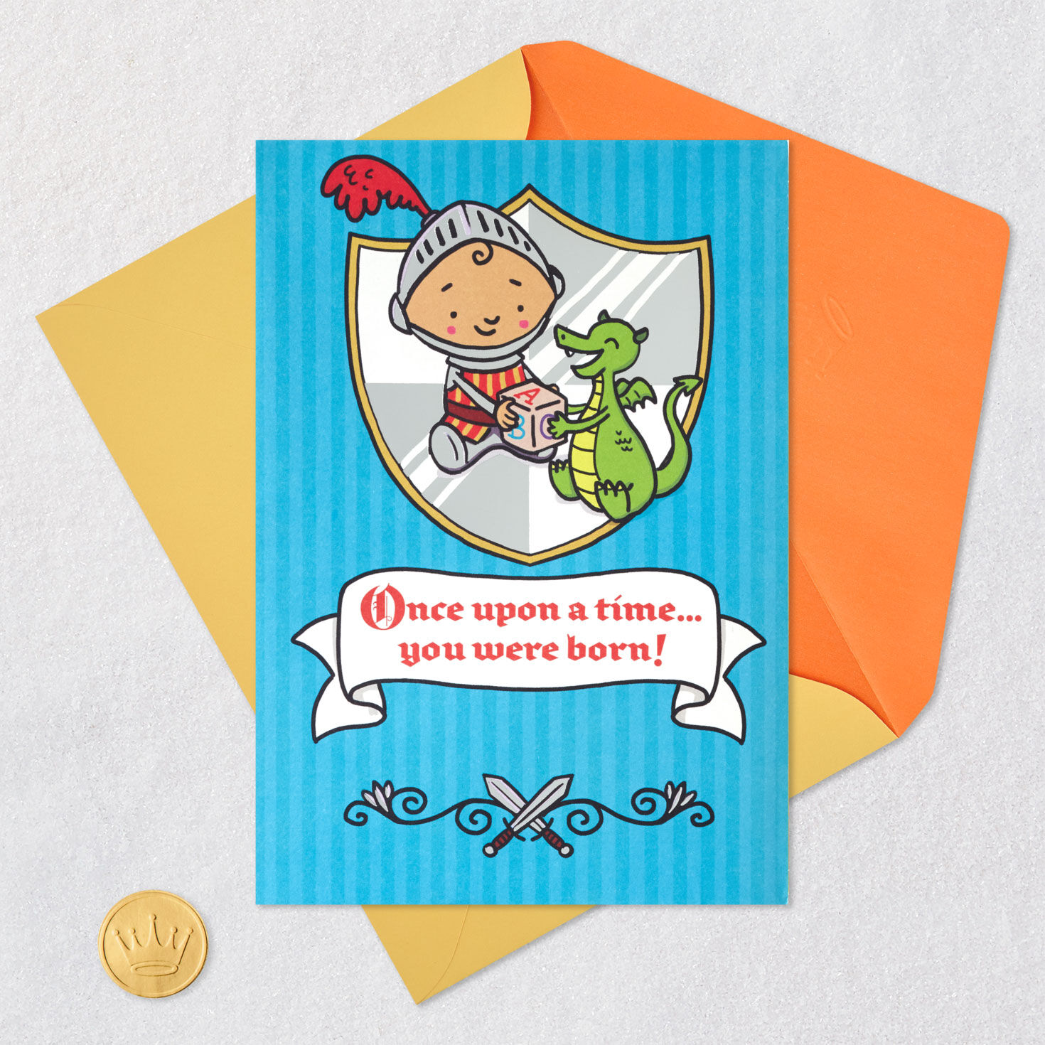 Once Upon a Time Birthday Card for Boy With Activity Sheet, , large image number 8