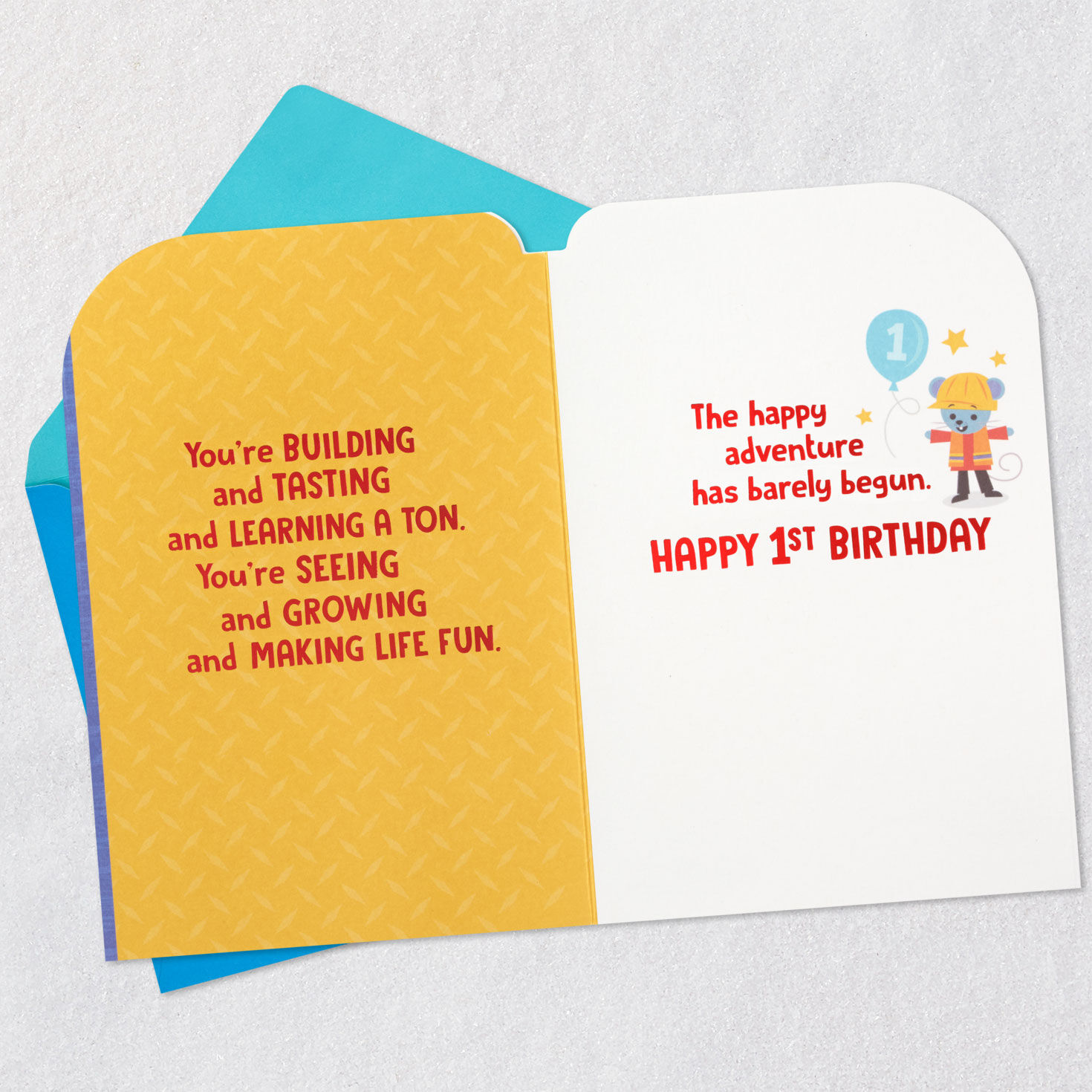 Construction Cake First Birthday Card for Boy for only USD 2.99 | Hallmark