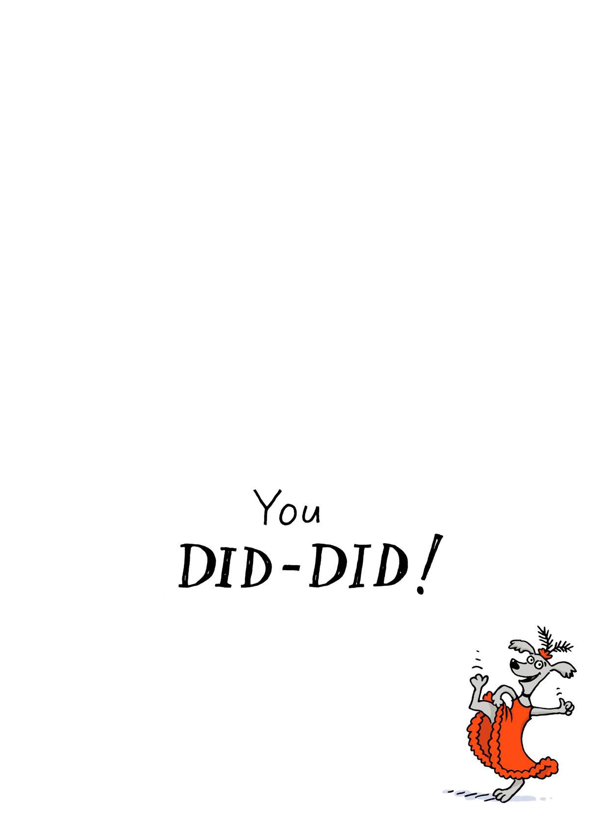 Can-Can Doggies Funny Congratulations Card