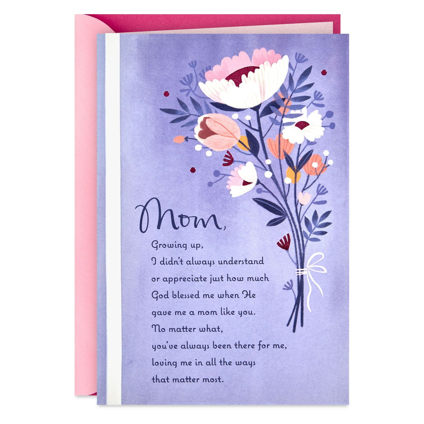 Thanks for Your Time, Prayers and Love Religious Mother's Day Card for Mom
