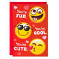 Emoji Faces Cute, Cool and Loved Valentine's Day Card, , large image number 1