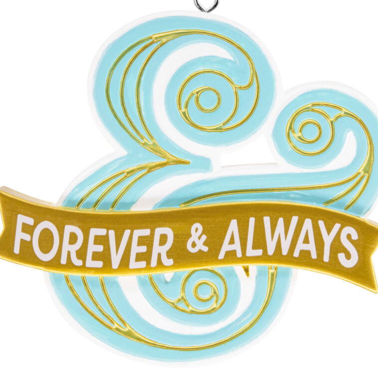 Ampersand Christmas Ornament closeup view image number 5