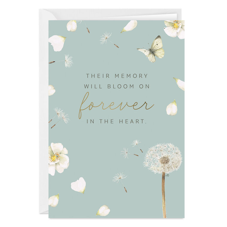 Marjolein Bastin Their Memory Will Bloom Forever Custom Sympathy Card
