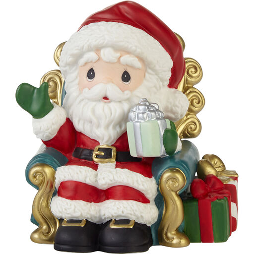 Precious Moments Santa’s Here Bringing Cheer Figurine, 4.4", 