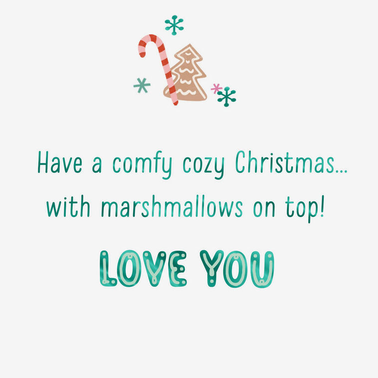 Cute Hot Cocoa Mugs Niece Christmas Card Sentiment image number 2
