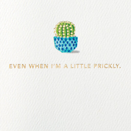 Thanks for Loving Me Succulents Card, 