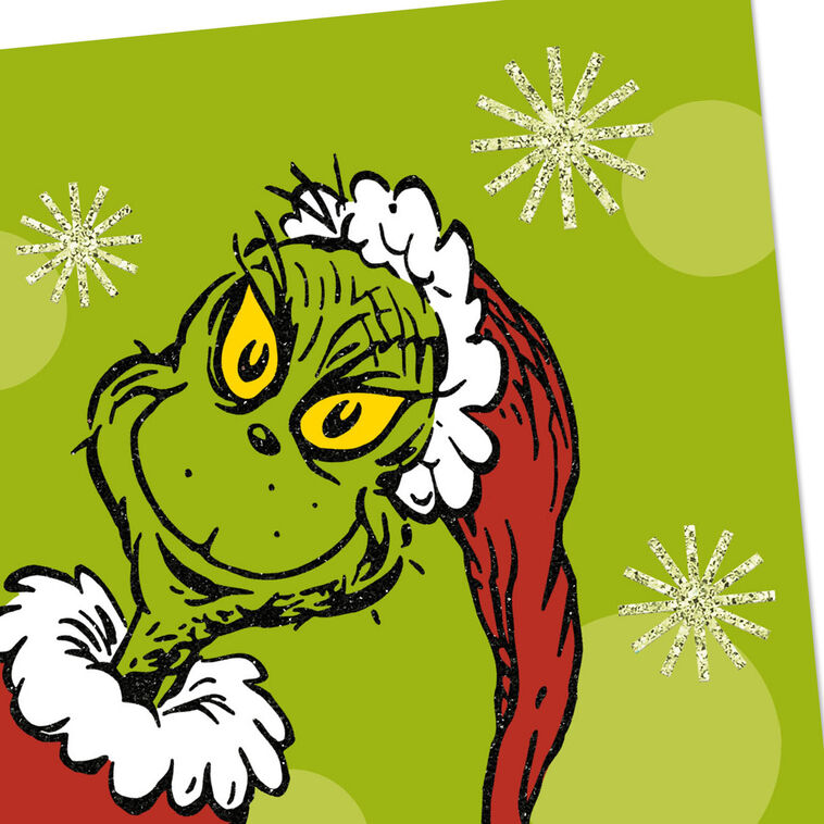Dr. Seuss The Grinch Christmas Cards Pack Card Front Detail image number 4