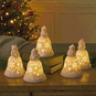 Snowmen Bell Choir Musical Decorations With Light, Set of 5, , large image number 1
