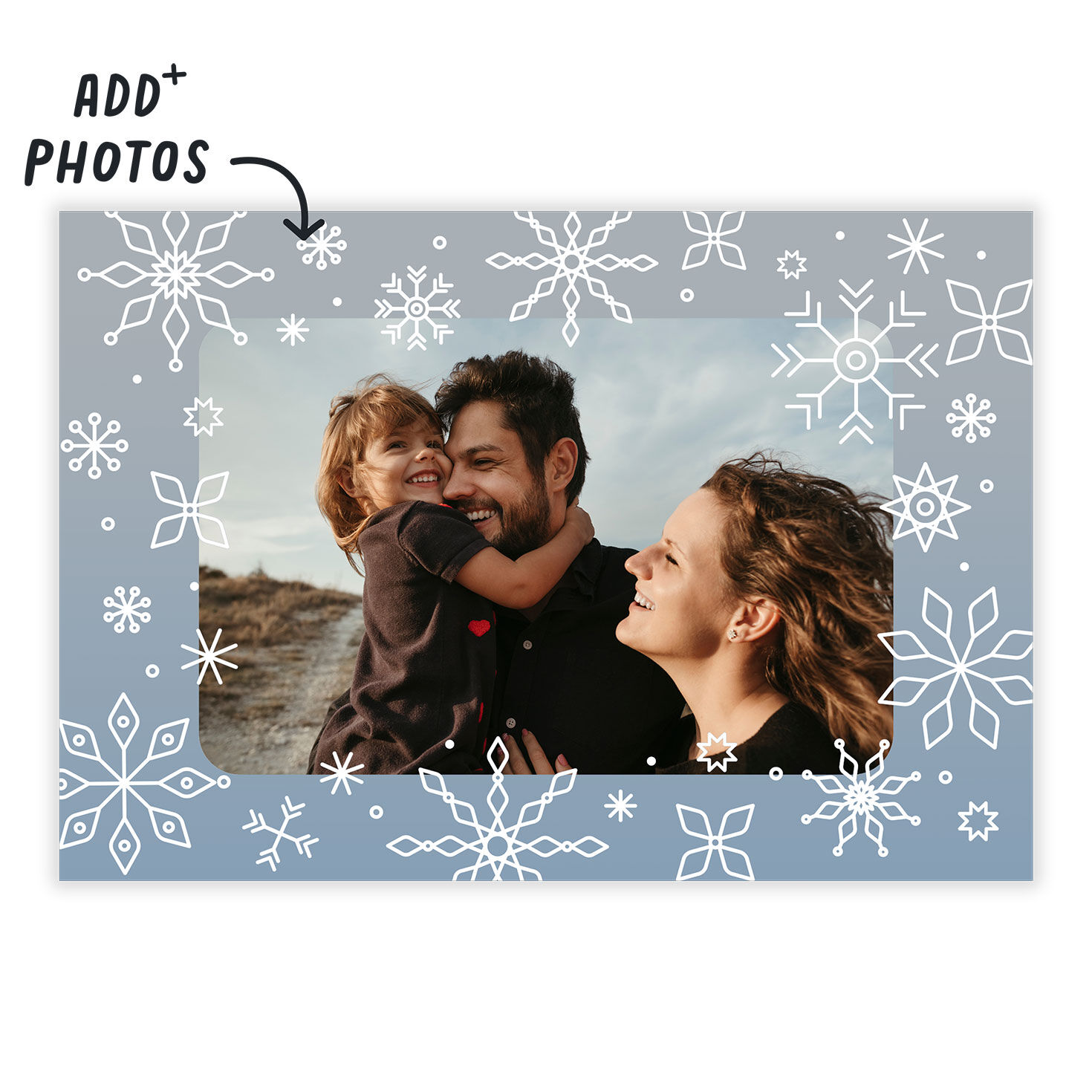 Snowflake Flurries Holiday eCard, , large image number 2