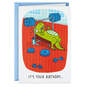 Don't Lift a Finger Dinosaur at Gym Funny Birthday Card, , large image number 1