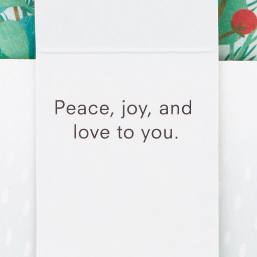Season's Greetings Evergreen Boughs Bouquet Holiday Card, 