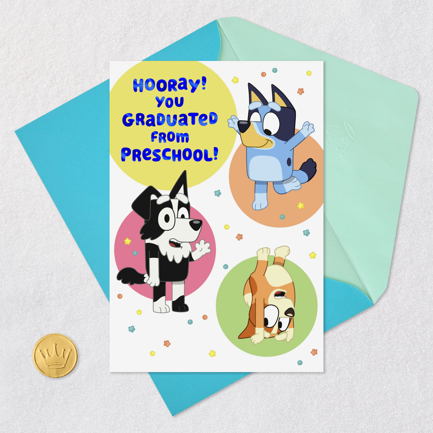 Bluey and Bingo Preschool Graduation Card  image number 5