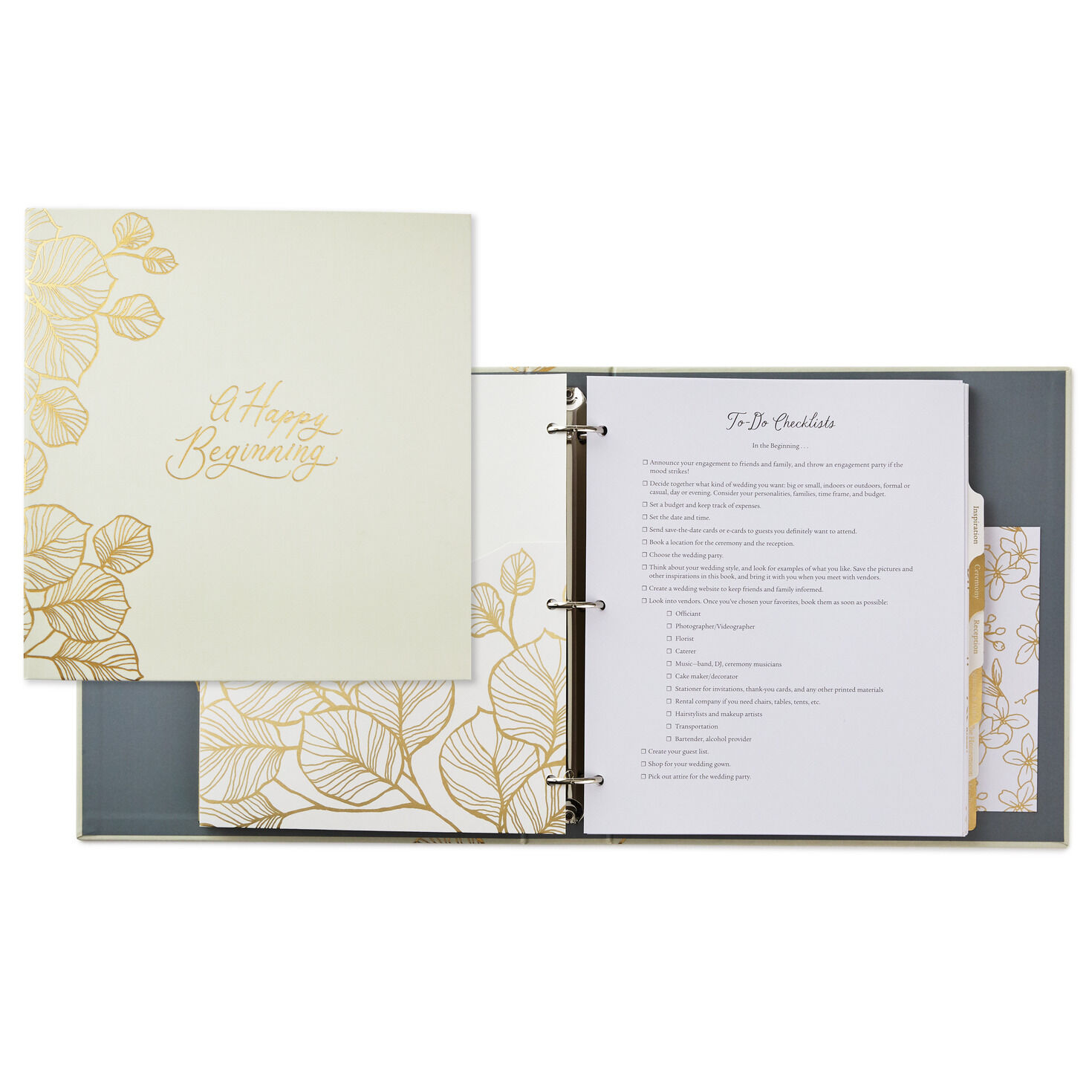 A Happy Beginning Wedding Planner 3-Ring Binder for only USD 49.99 | Hallmark