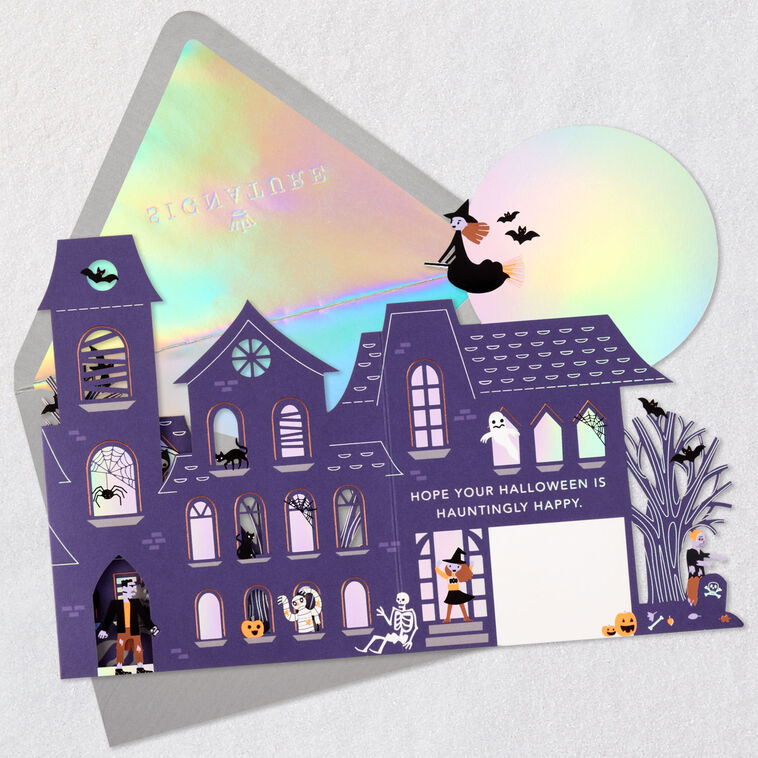 Fold-Out Haunted House Halloween Card - Greeting Cards | Hallmark
