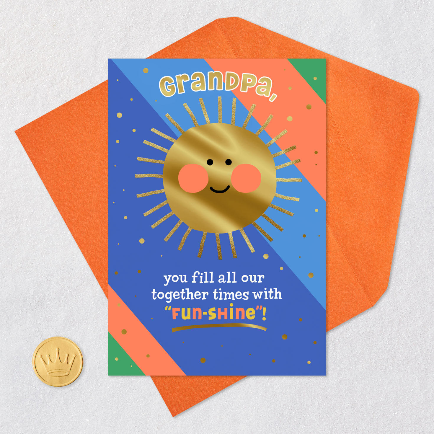 You Fill Us With Fun-Shine Birthday Card for Grandpa, , large image number 5