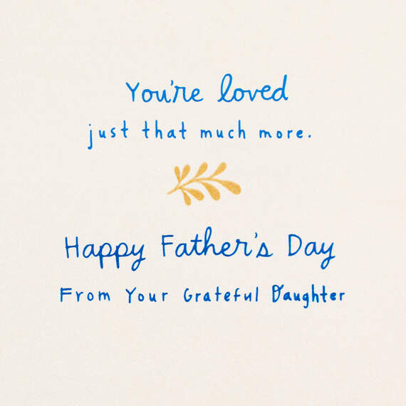 Love and Gratitude Dad Father's Day Card From Daughter, , large image number 2