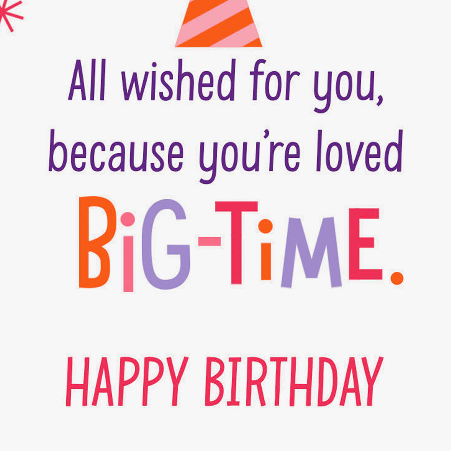 Starburst and Colorful Rays Kids Birthday Card sentiment image number 2