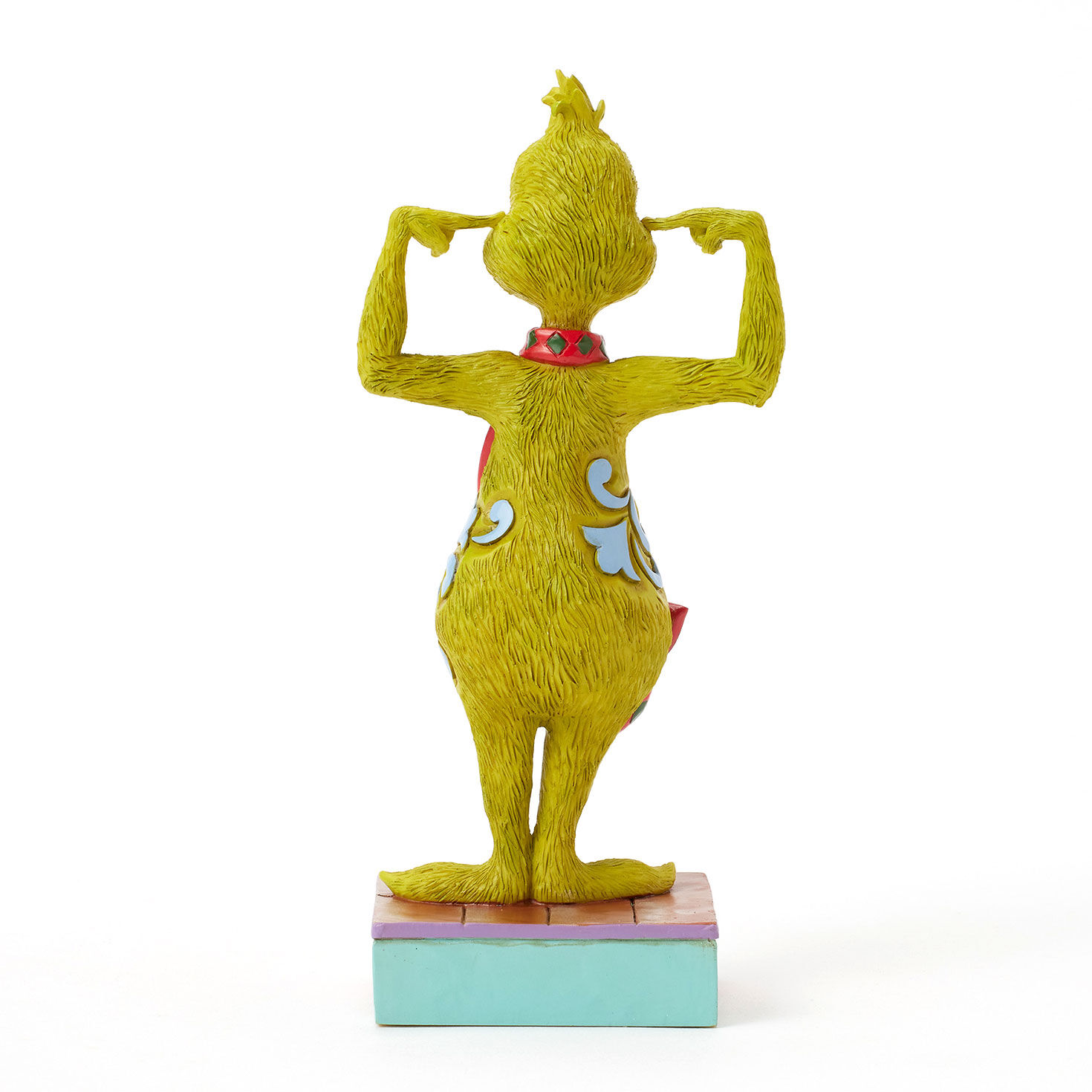 Jim Shore Grinch Plugging His Ears Figurine back image number 2