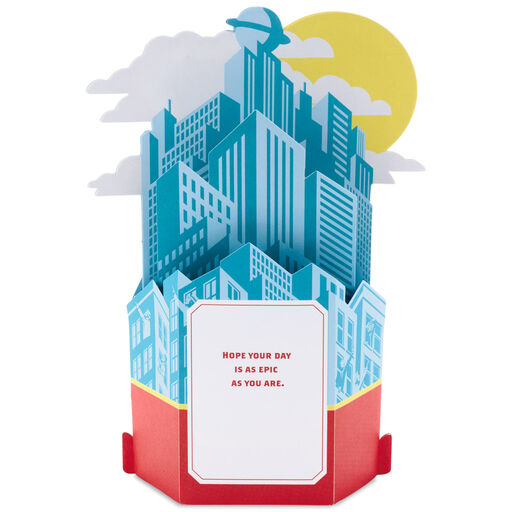 DC Comics™ Superman™ Epic Musical 3D Pop-Up Birthday Card With Light, 