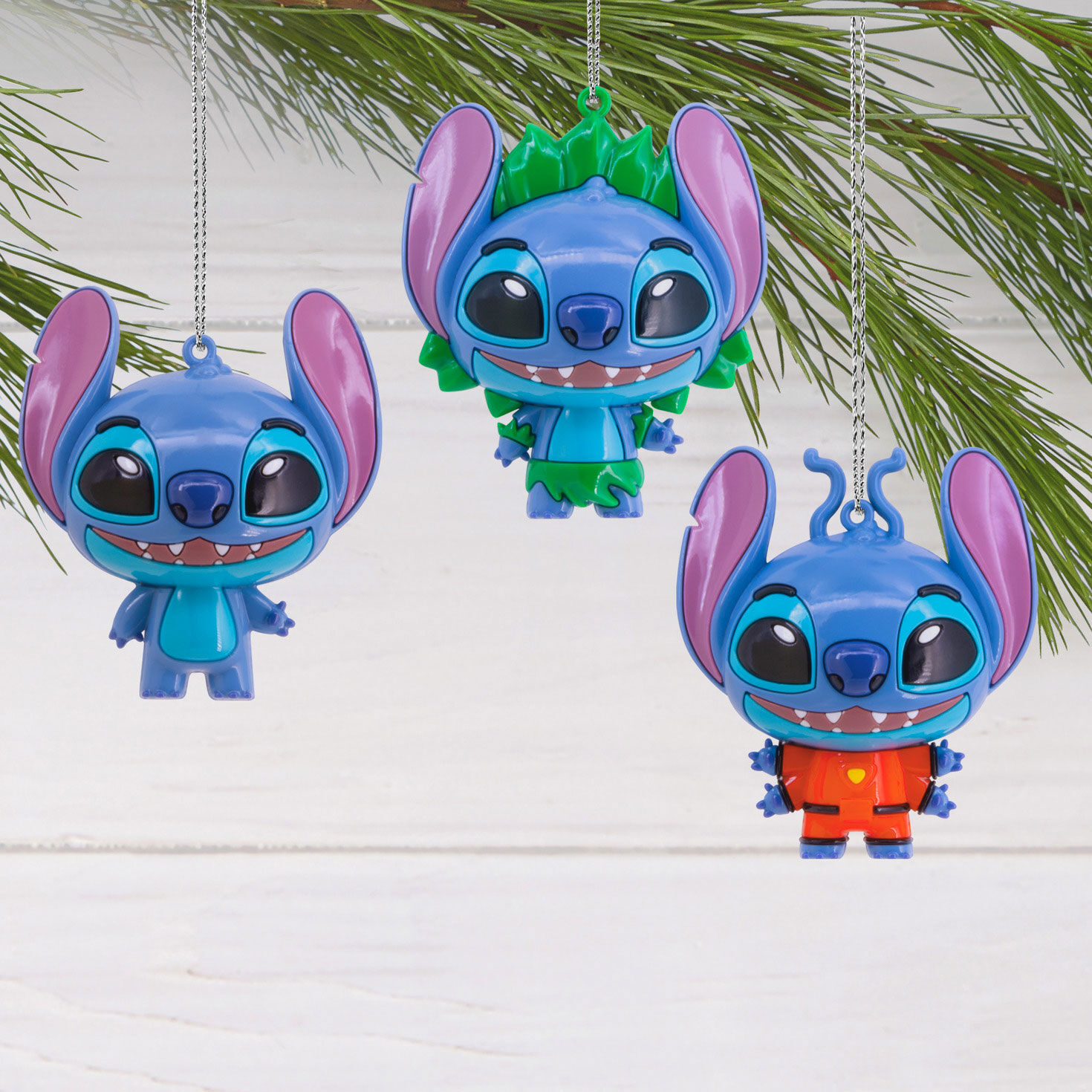 Disney Lilo & Stitch Mystery Ornament hanging on tree image number 3