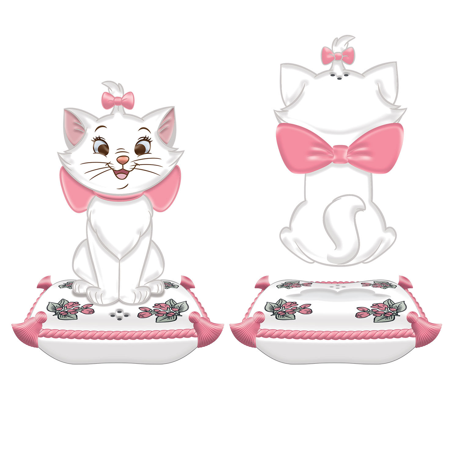 Silver Buffalo Disney Aristocats Stacking Salt and Pepper Shakers, Set of 2