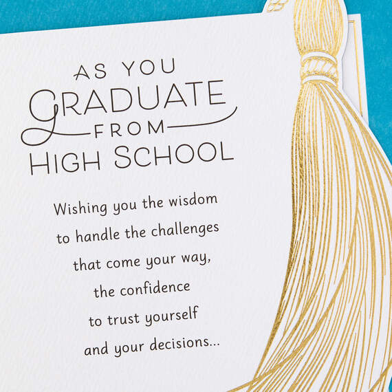 Three Wishes High School Graduation Card, , large image number 4