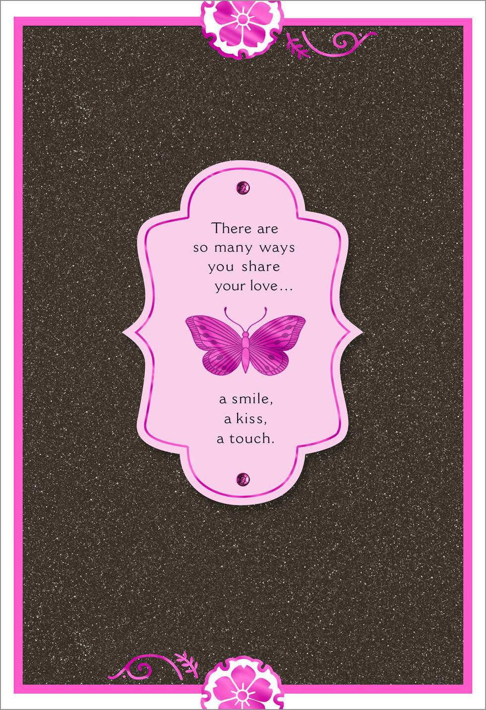 Purple Butterfly Anniversary Card