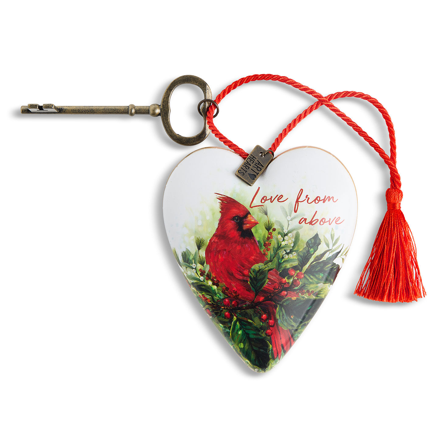 Demdaco Cardinal Art Heart Sculpture