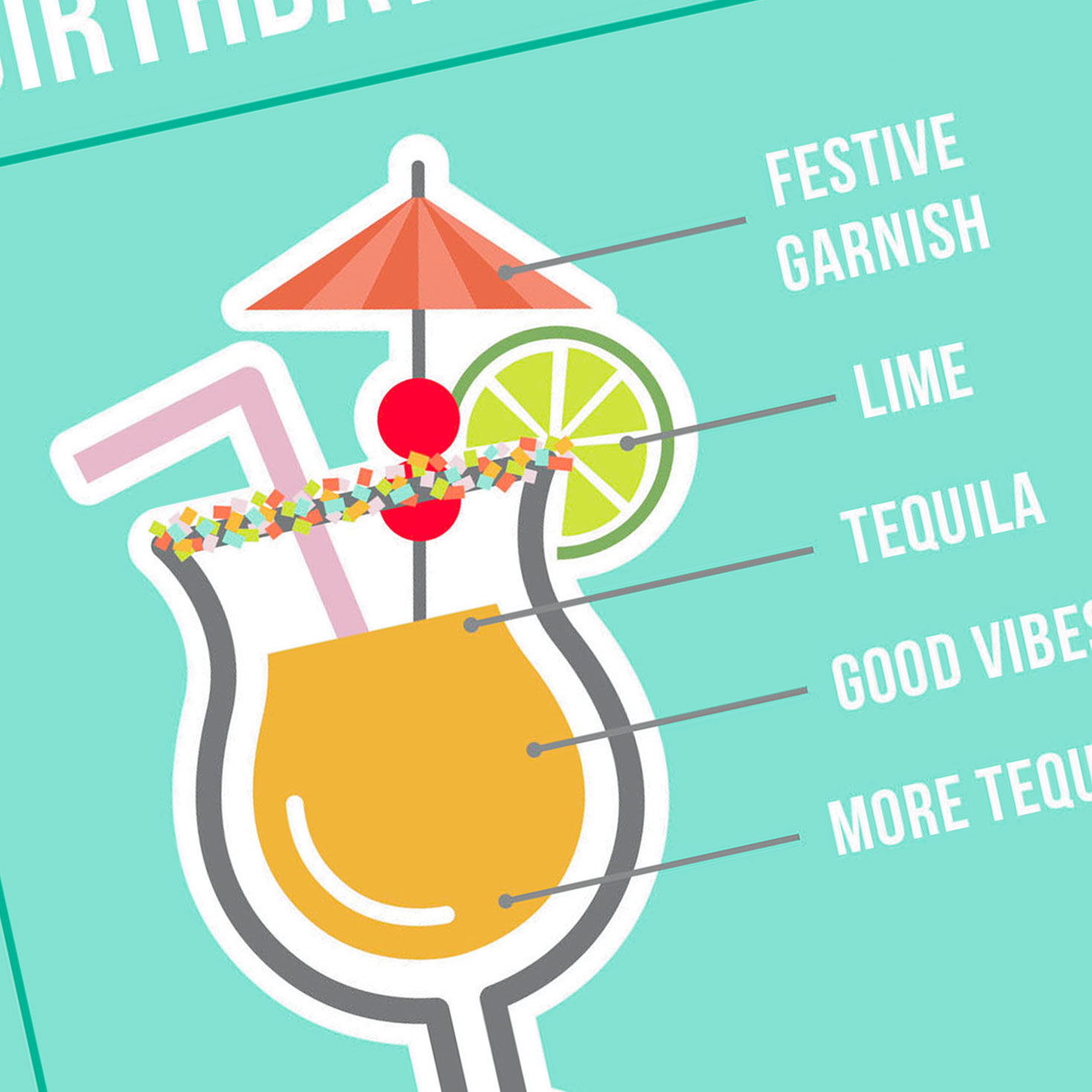 The Perfect Cocktail Funny Birthday Card, , large image number 4