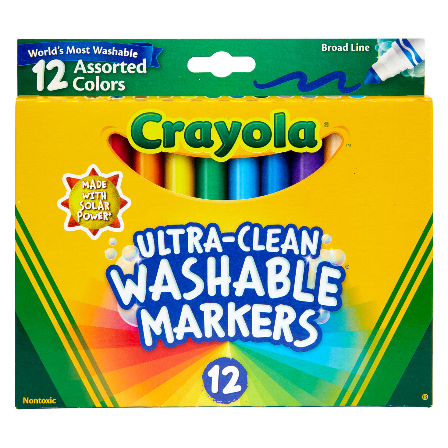 Crayola Fine Line Markers 10 Long Lasting Brilliant Colors A52-2