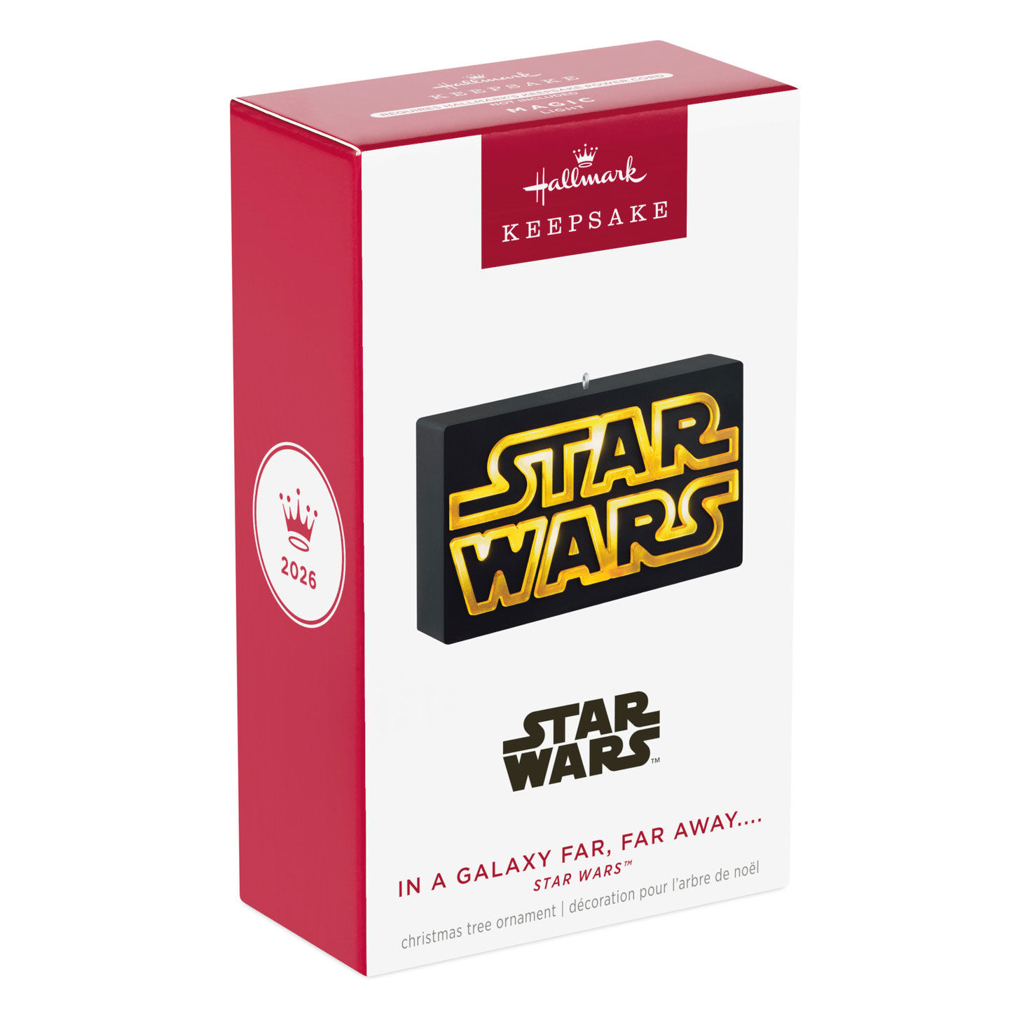 Black Yellow Star Wars Sign Keepsake Ornament Package front image number 7