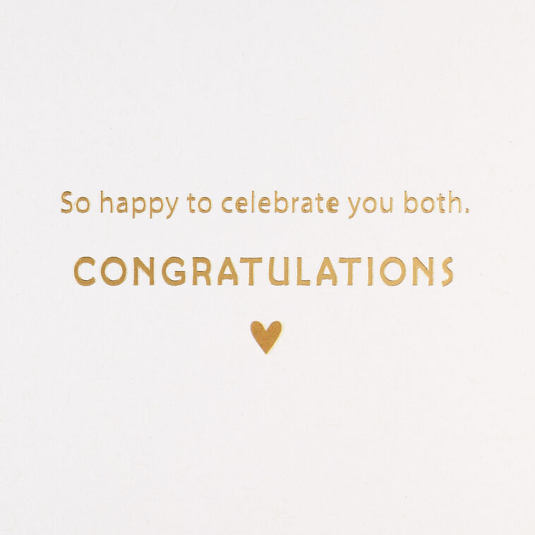 Lettering on White Wedding Card  image number 2