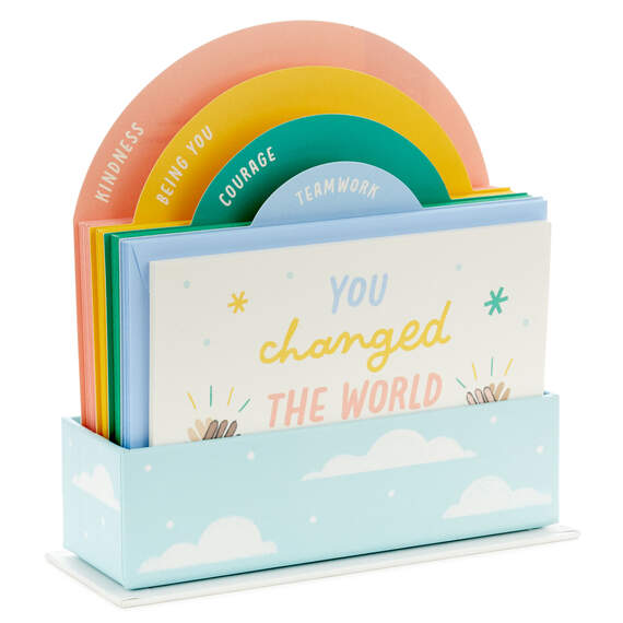 Little World Changers™  Assorted Blank Note Cards in Caddy, Pack of 24