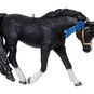 Black and White Horse Keepsake Ornament closeup view image number 5
